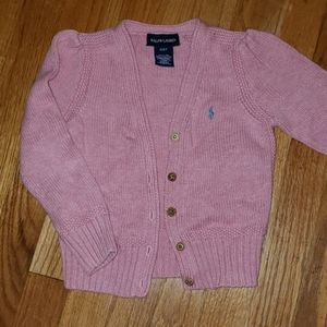 Ralph Lauren pink cardigan